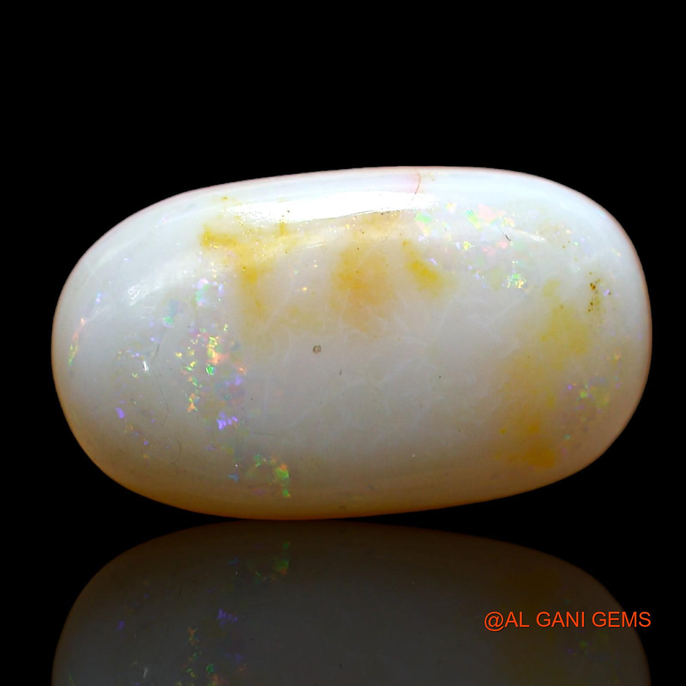 6.00 Cts Unheated Australian Fire Opal Loose Gemstone Oval Cabochon Natural 18x10x4 mm AB-837