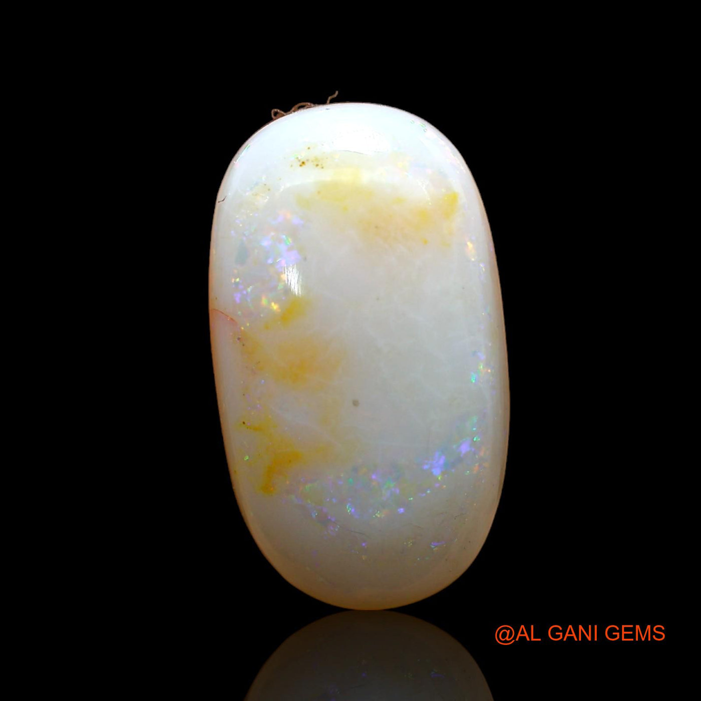 6.00 Cts Unheated Australian Fire Opal Loose Gemstone Oval Cabochon Natural 18x10x4 mm AB-837