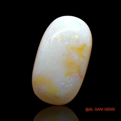 6.00 Cts Unheated Australian Fire Opal Loose Gemstone Oval Cabochon Natural 18x10x4 mm AB-837