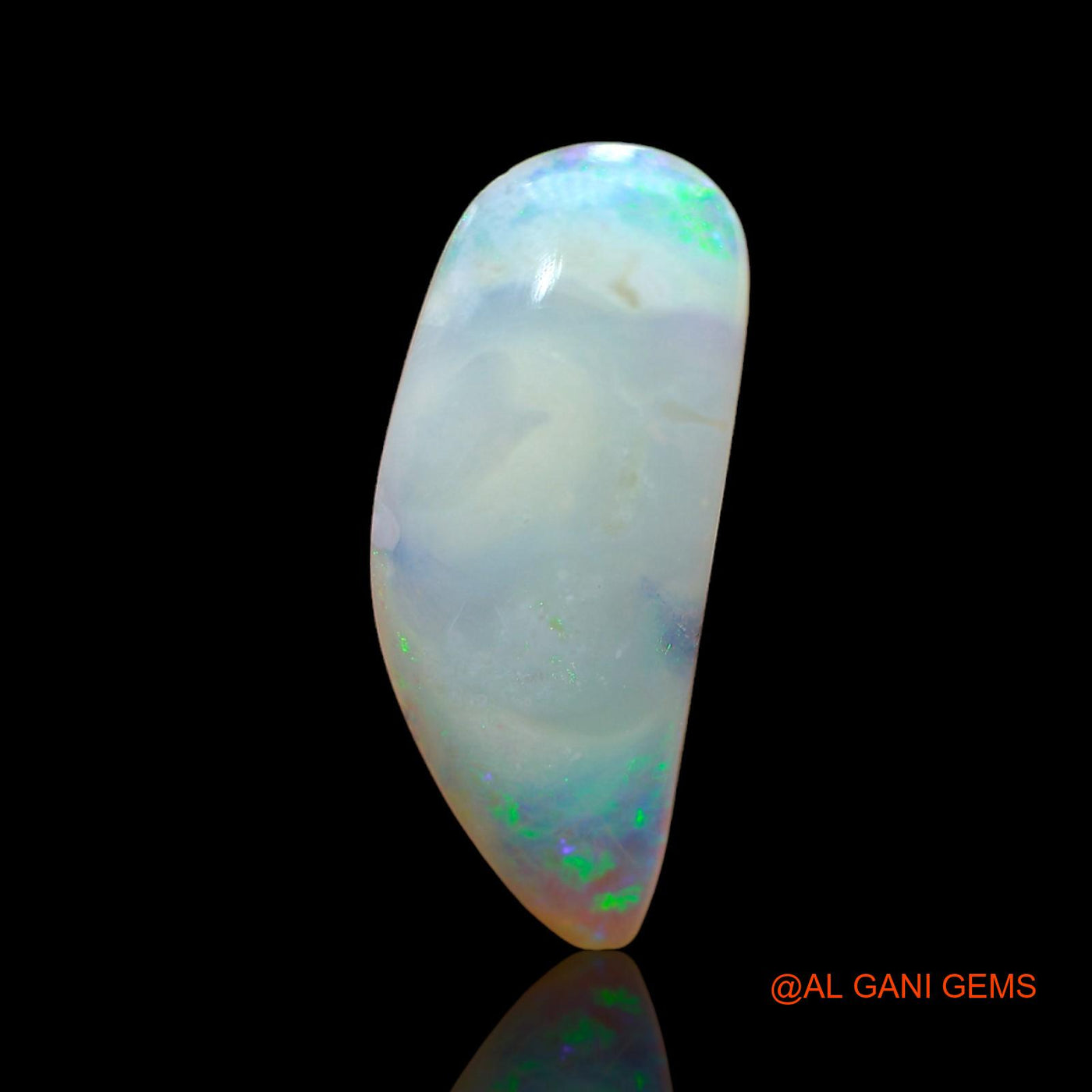 3.00 Cts Natural Australian Fire Opal Loose Gemstone Fancy Cabochon 21x8x2 mm AB-840