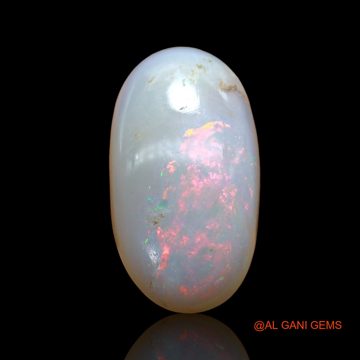 6.00 Cts Natural Australian Fire Opal Loose Gemstone Oval Cabochon 18x10x5 mm AB-843
