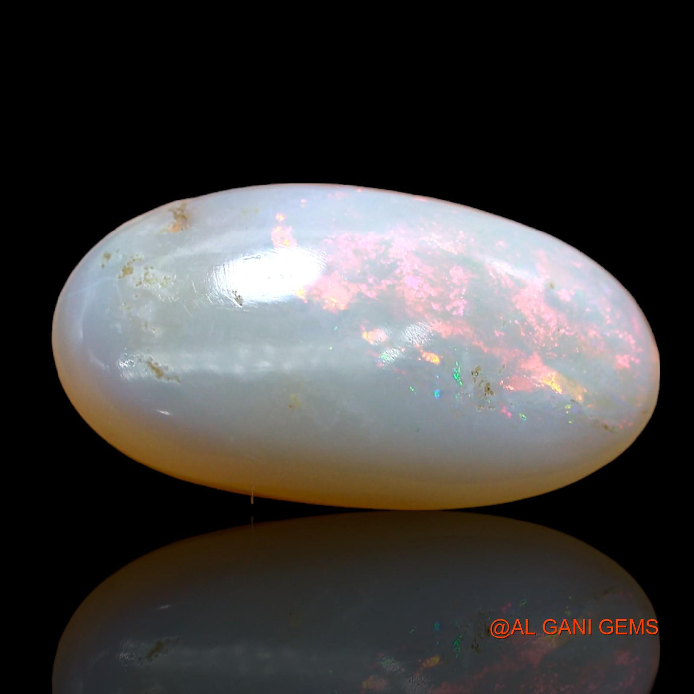 6.00 Cts Natural Australian Fire Opal Loose Gemstone Oval Cabochon 18x10x5 mm AB-843