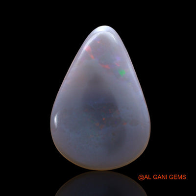 3.00 Cts Unheated Australian Fire Opal Loose Gemstone Pear Cabochon Natural 18x12x2 mm AB-845