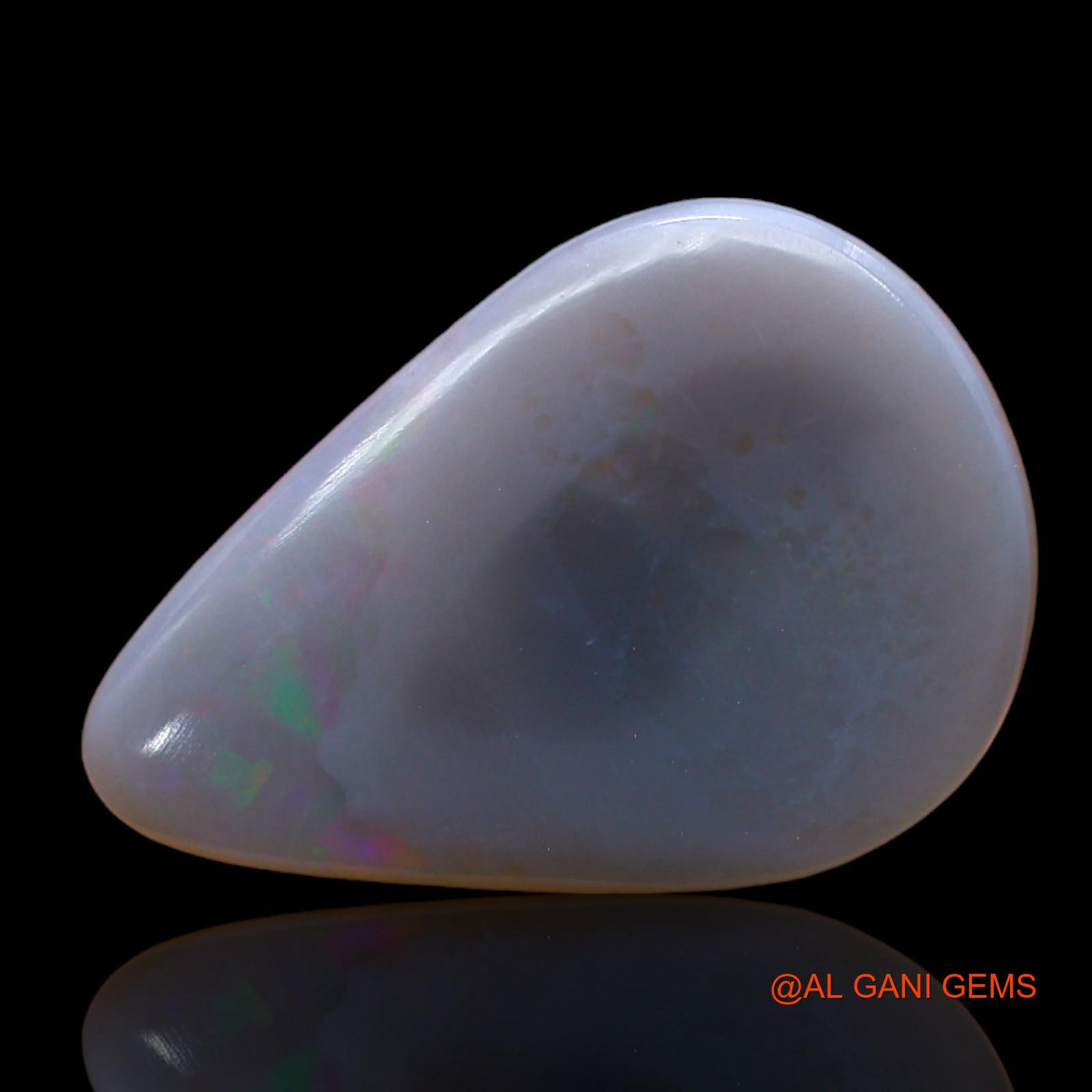 3.00 Cts Unheated Australian Fire Opal Loose Gemstone Pear Cabochon Natural 18x12x2 mm AB-845
