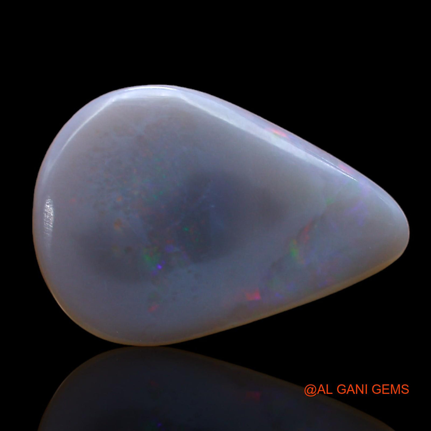 3.00 Cts Unheated Australian Fire Opal Loose Gemstone Pear Cabochon Natural 18x12x2 mm AB-845