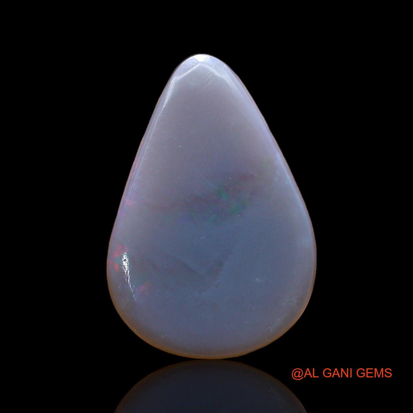 3.00 Cts Unheated Australian Fire Opal Loose Gemstone Pear Cabochon Natural 18x12x2 mm AB-845