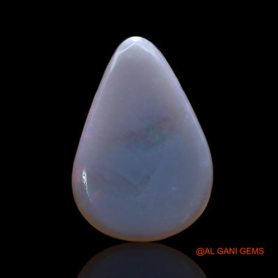 3.00 Cts Unheated Australian Fire Opal Loose Gemstone Pear Cabochon Natural 18x12x2 mm AB-845