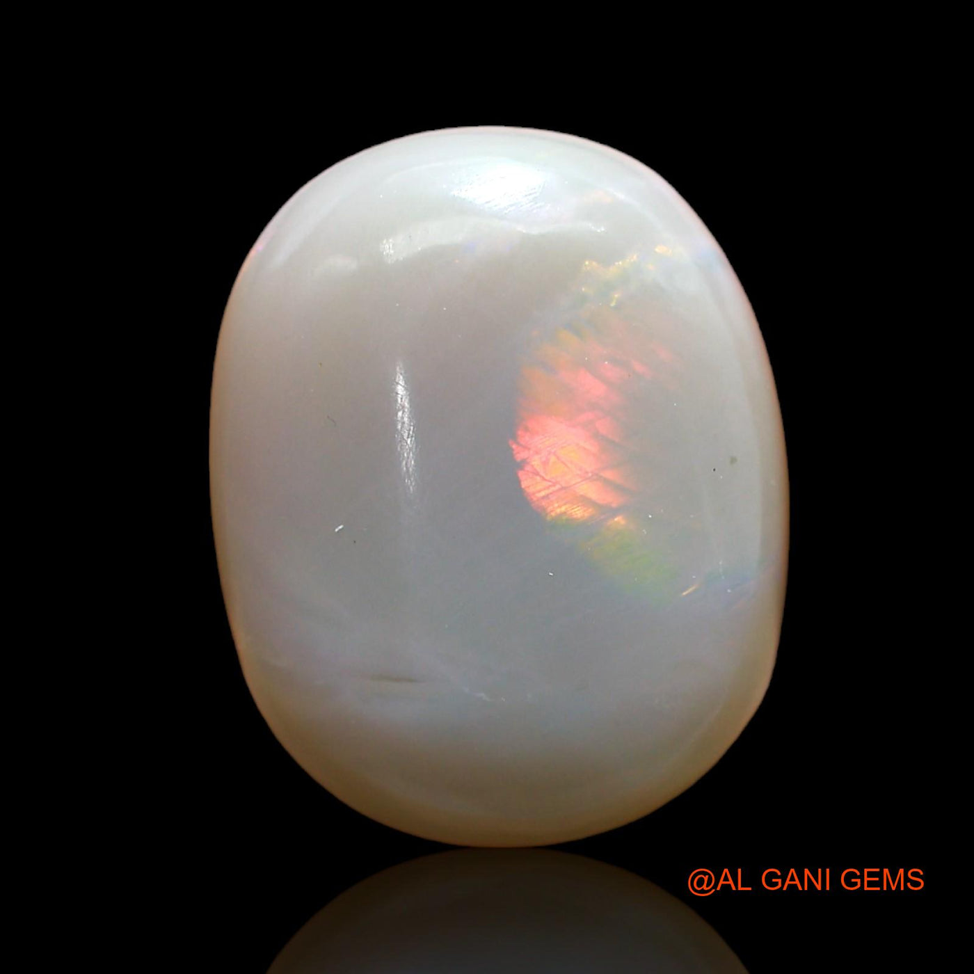 10.00 Cts Natural Australian Fire Opal Loose Gemstone Oval Cabochon 16x12x7 mm AB-847