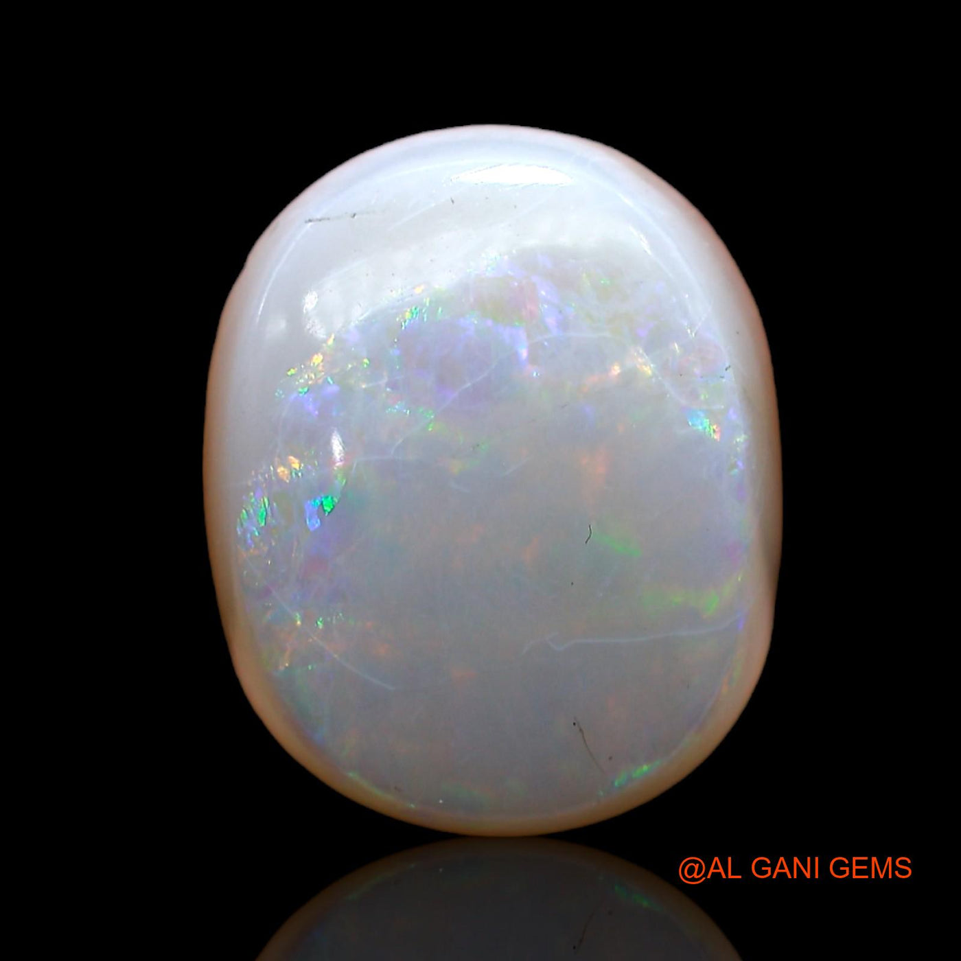 Natural Fire Opal Gemstone 8.00 Cts Loose Oval Cabochon From Australia 14x12x6 mm AB-848