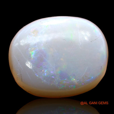 Natural Fire Opal Gemstone 8.00 Cts Loose Oval Cabochon From Australia 14x12x6 mm AB-848