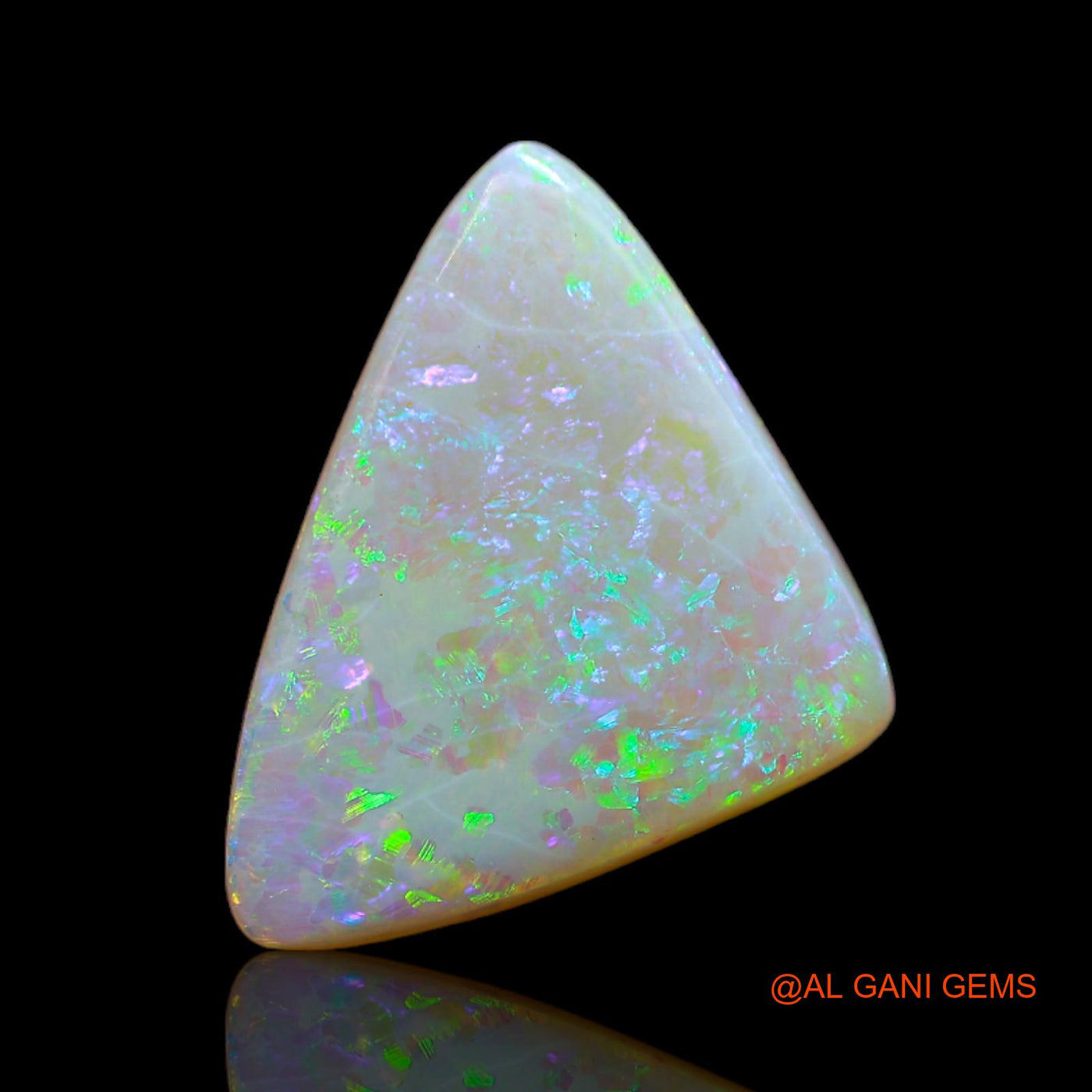 4.50 Cts Unheated Australian Fire Opal Loose Gemstone Trillion Cabochon Natural 18x13x3 mm AB-84