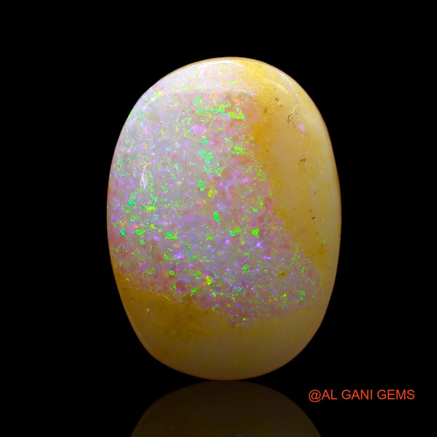 6.00 Cts Natural Australian Fire Opal Loose Gemstone Oval Cabochon 16x11x5 mm AB-851
