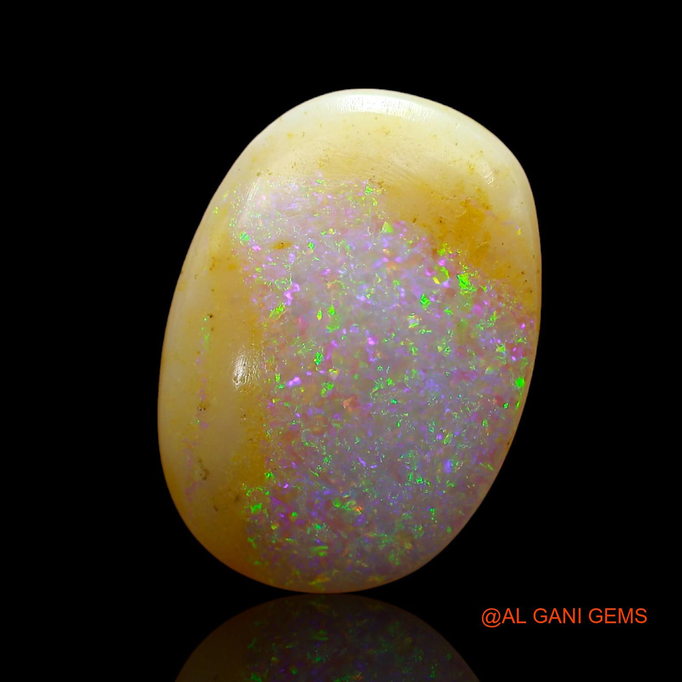 6.00 Cts Natural Australian Fire Opal Loose Gemstone Oval Cabochon 16x11x5 mm AB-851