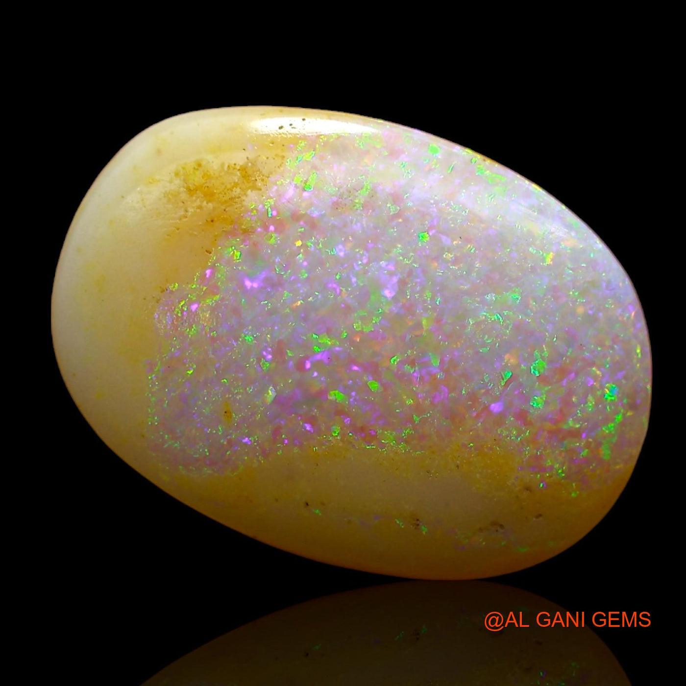 6.00 Cts Natural Australian Fire Opal Loose Gemstone Oval Cabochon 16x11x5 mm AB-851