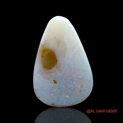 4.00 Cts Natural Australian Fire Opal Loose Gemstone Pear Cabochon 17x11x3 mm AB-852