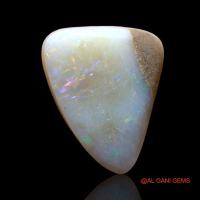4.00 Cts Natural Australian Fire Opal Loose Gemstone Trillion Cabochon 15x12x4 mm AB-854
