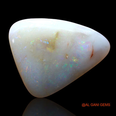 4.00 Cts Natural Australian Fire Opal Loose Gemstone Trillion Cabochon 15x12x4 mm AB-854