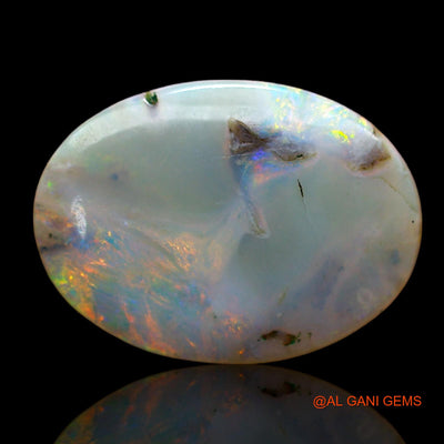 3.00 Cts Unheated Australian Fire Opal Loose Gemstone Oval Cabochon Natural 16x11x3 mm AB-855