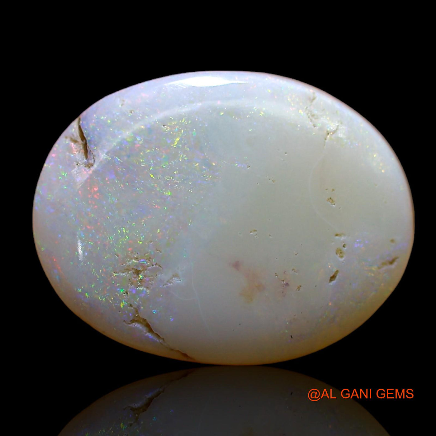 3.00 Cts Natural Australian Fire Opal Loose Gemstone Oval Cabochon 16x12x3 mm AB-858