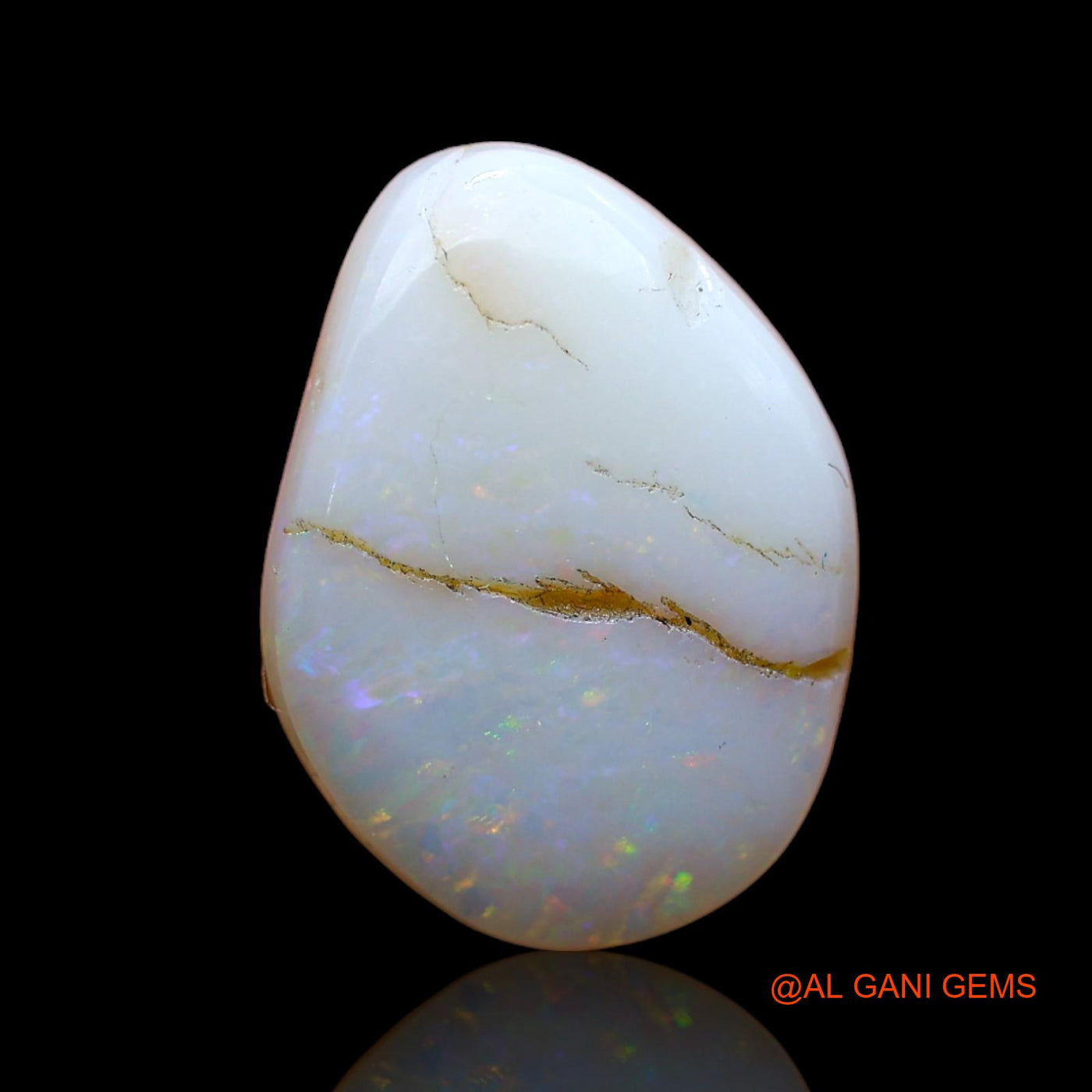 6.00 Cts Natural Australian Fire Opal Fancy Cabochon Loose Gemstone For Jewelry 16x12x4 mm AB-859