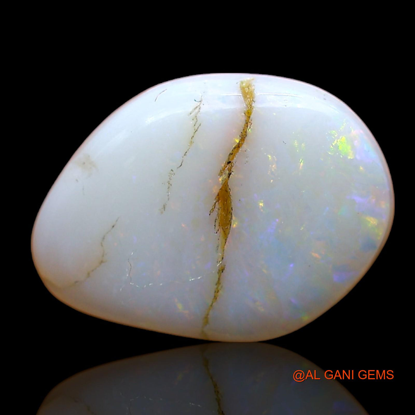 6.00 Cts Natural Australian Fire Opal Fancy Cabochon Loose Gemstone For Jewelry 16x12x4 mm AB-859