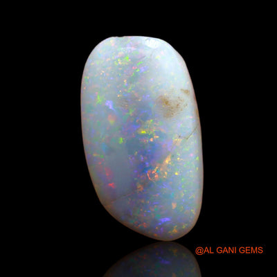 Natural Untreated Fire Opal Loose Gemstone Fancy Cabochon From Australia 8.25 Cts 19x10x6 mm AB-85