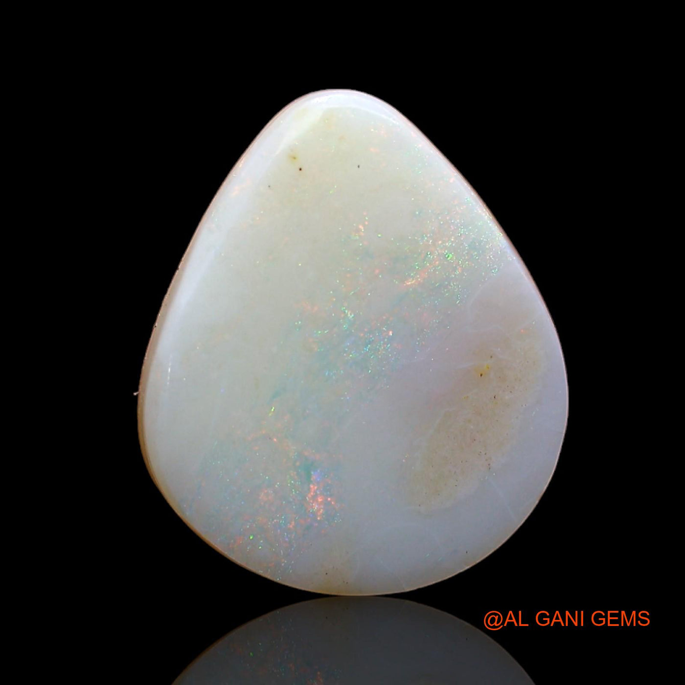 Natural Fire Opal Gemstone 5.00 Cts Loose Pear Cabochon From Australia 15x12x4 mm AB-860