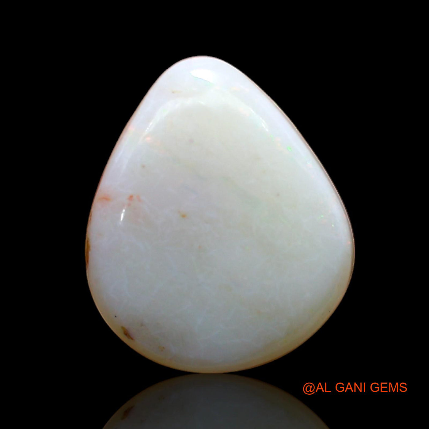 Natural Fire Opal Gemstone 5.00 Cts Loose Pear Cabochon From Australia 15x12x4 mm AB-860