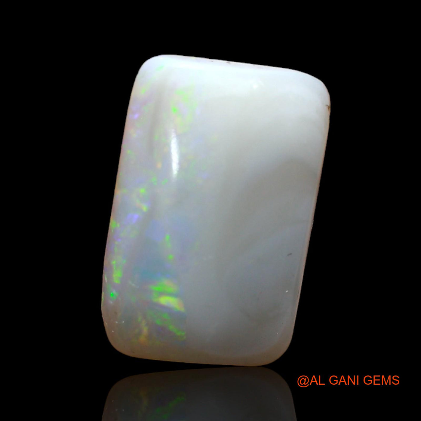 4.00 Cts Natural Australian Fire Opal Loose Gemstone Square Cabochon 14x10x4 mm AB-862