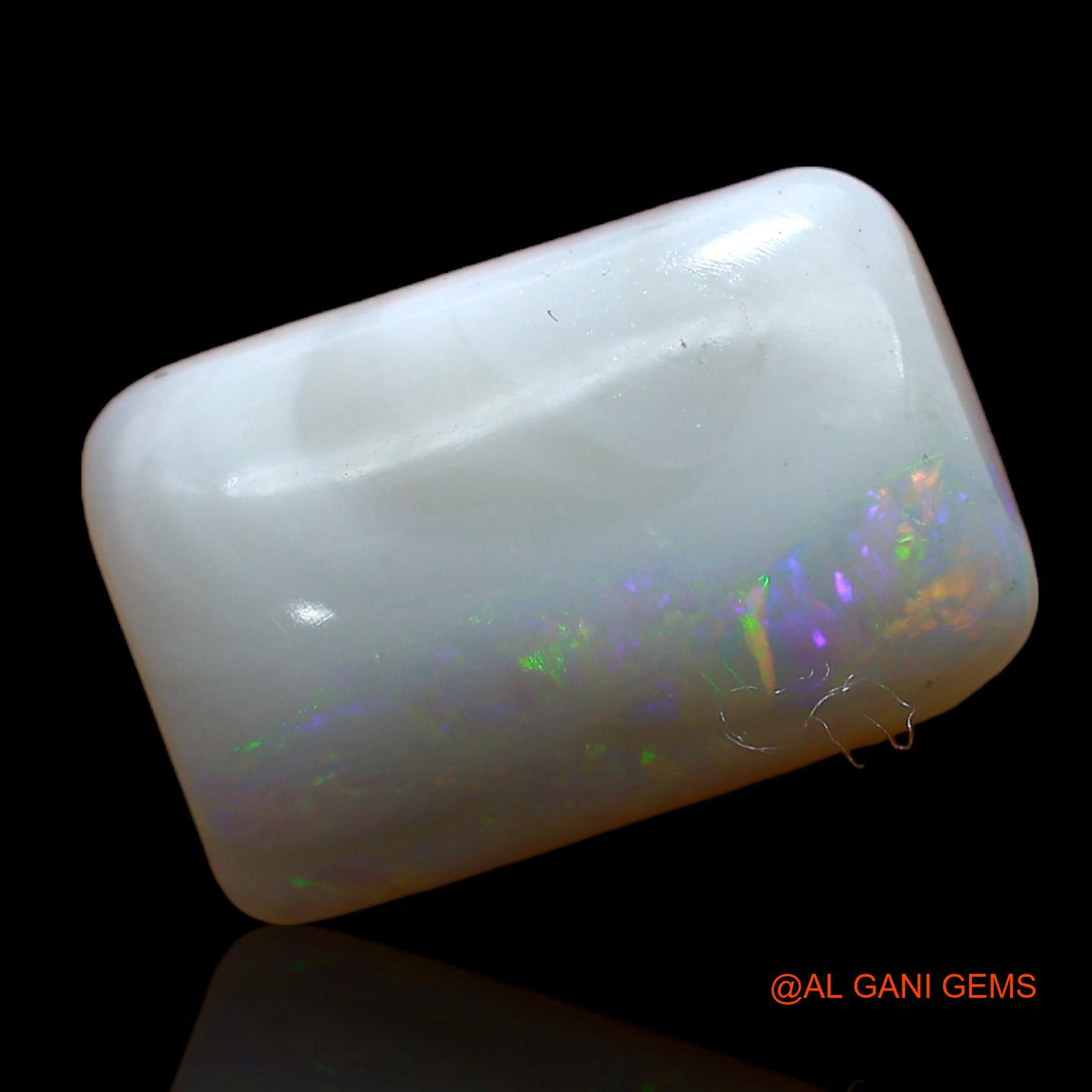 4.00 Cts Natural Australian Fire Opal Loose Gemstone Square Cabochon 14x10x4 mm AB-862