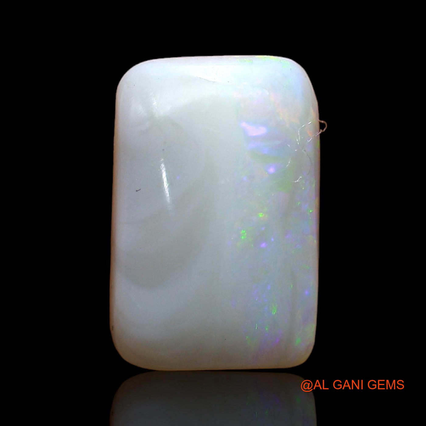 4.00 Cts Natural Australian Fire Opal Loose Gemstone Square Cabochon 14x10x4 mm AB-862