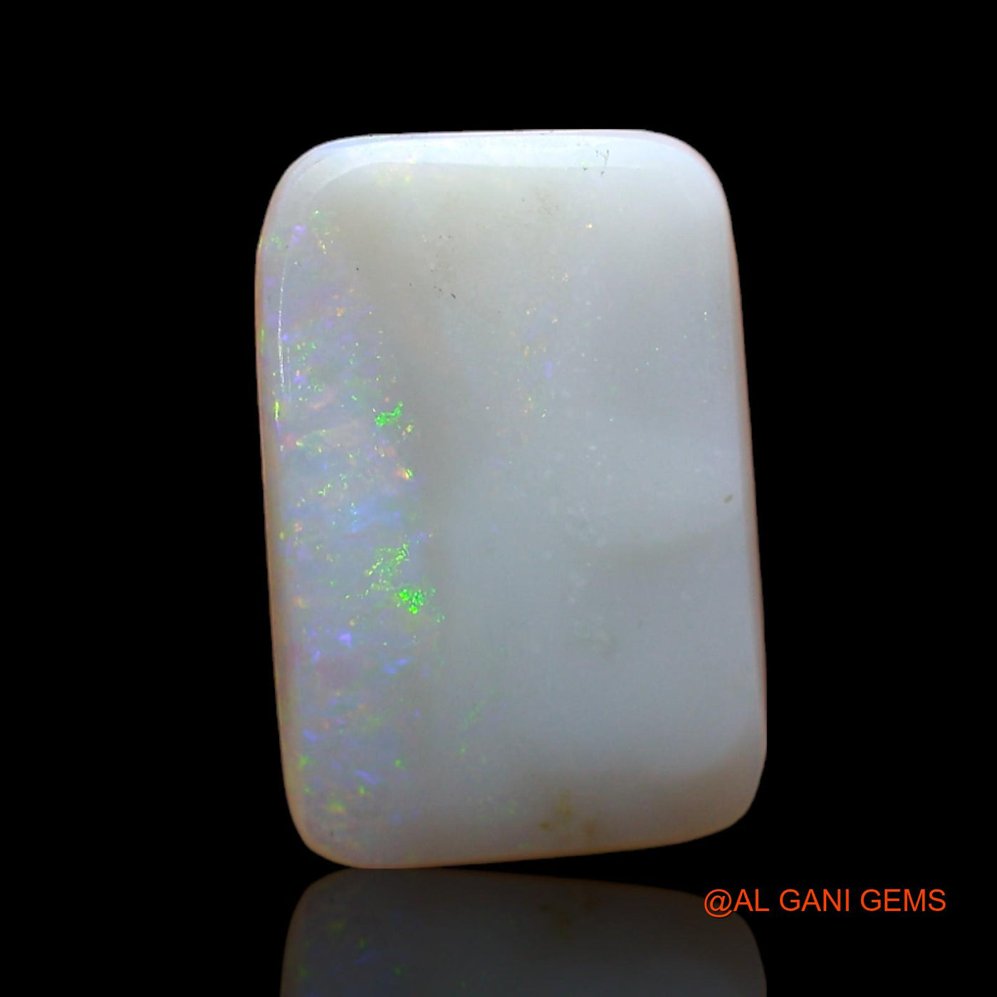 4.00 Cts Natural Australian Fire Opal Loose Gemstone Square Cabochon 14x10x4 mm AB-862