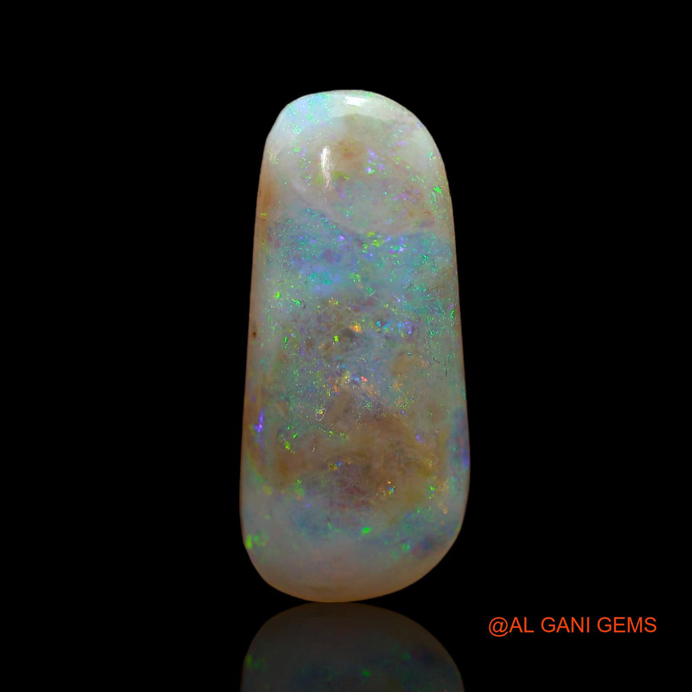 Natural Fire Opal Gemstone 2.00 Cts Loose Fancy Cabochon From Australia 18x8x2 mm AB-863