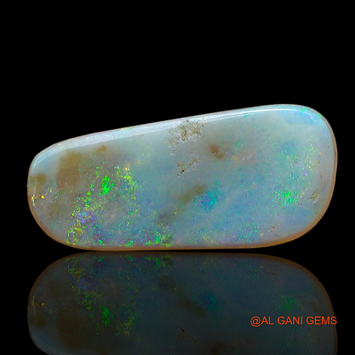 Natural Fire Opal Gemstone 2.00 Cts Loose Fancy Cabochon From Australia 18x8x2 mm AB-863