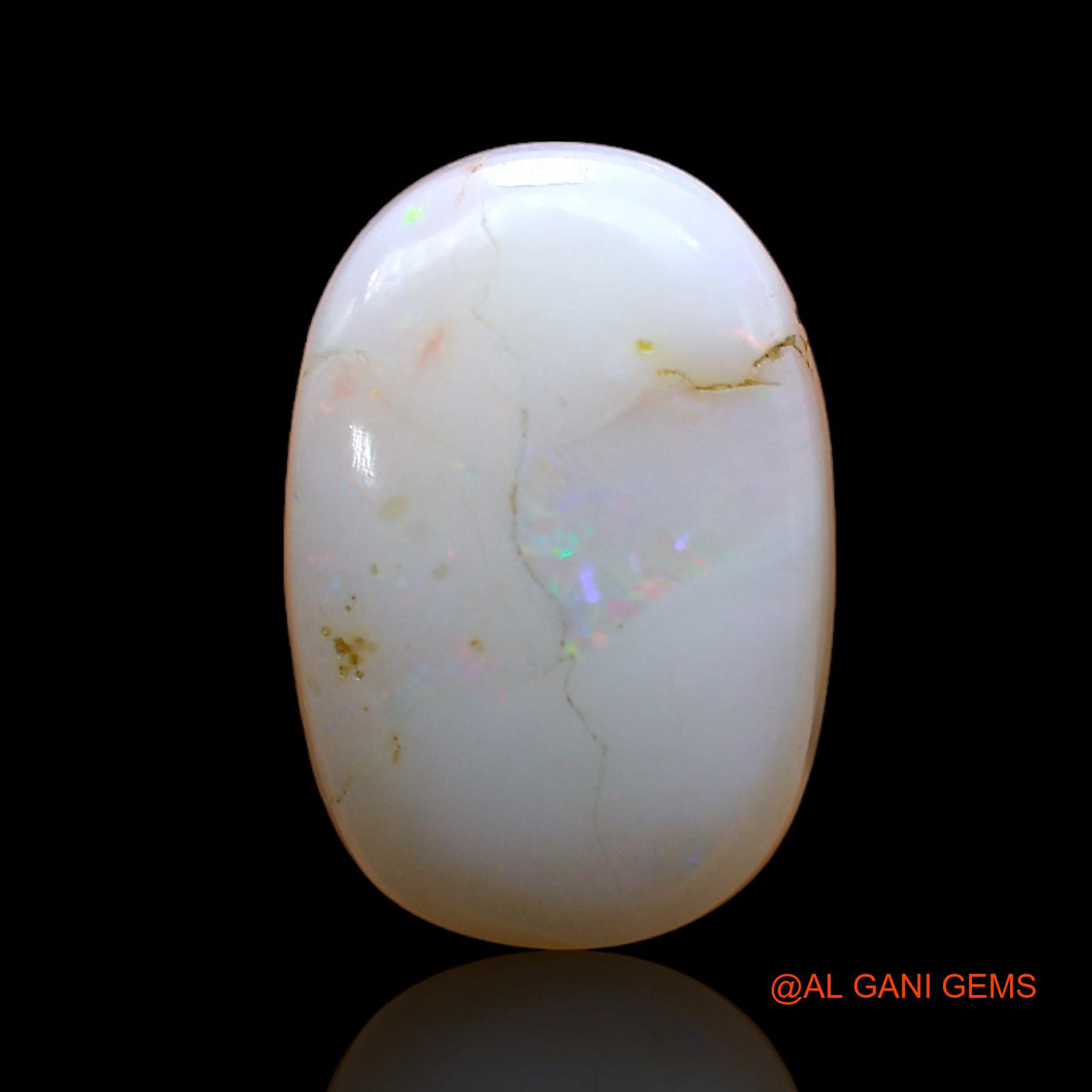 5.00 Cts Natural Australian Fire Opal Loose Gemstone Oval Cabochon 16x11x4 mm AB-865