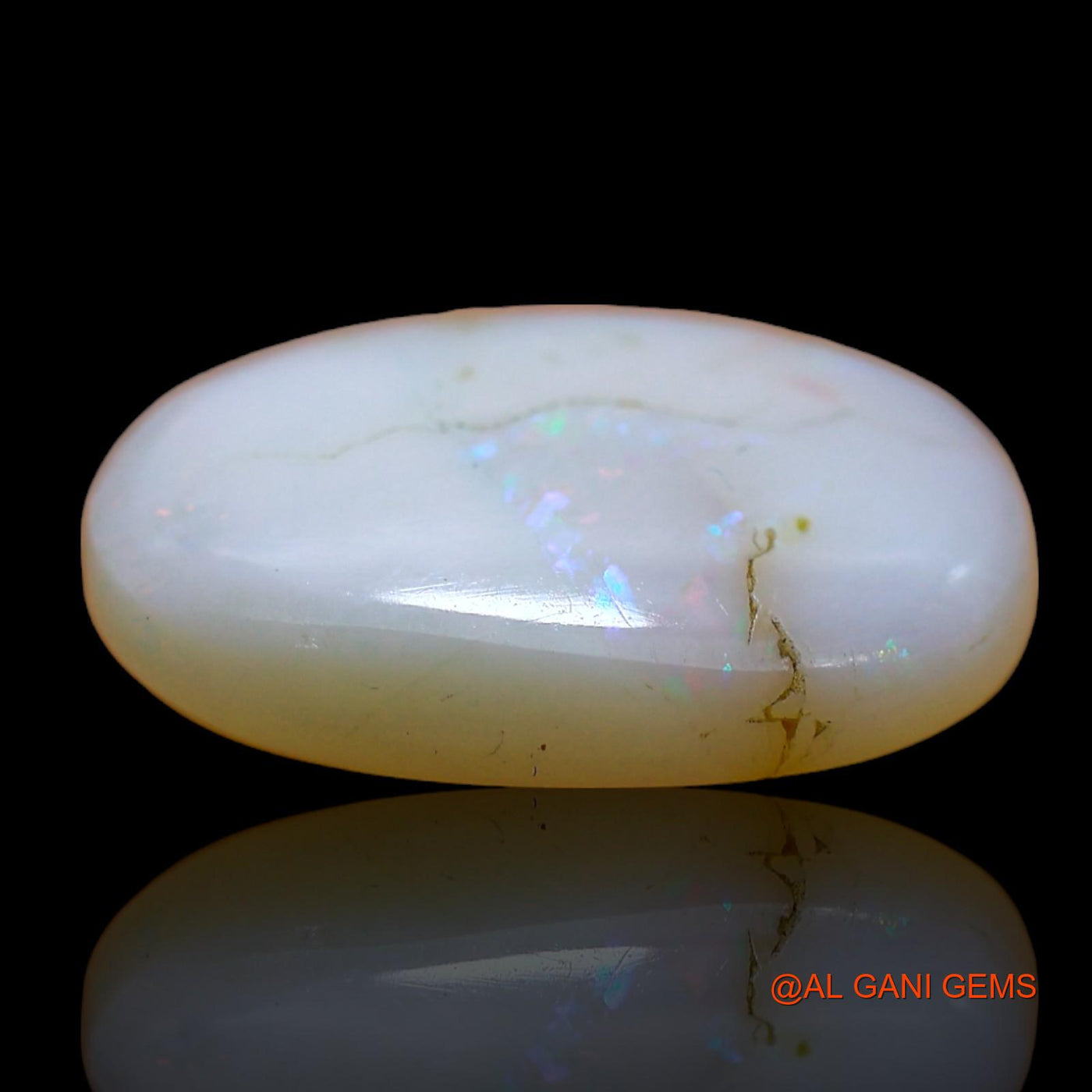 5.00 Cts Natural Australian Fire Opal Loose Gemstone Oval Cabochon 16x11x4 mm AB-865
