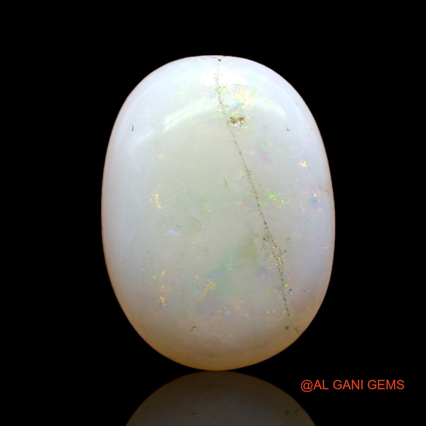 Natural Untreated Fire Opal Loose Gemstone Oval Cabochon From Australia 4.00 Cts 14x11x4 mm AB-870