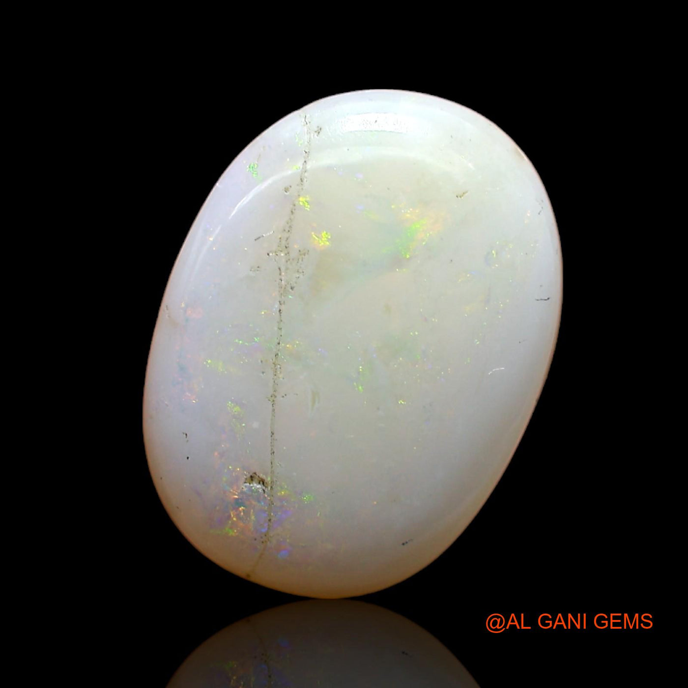 Natural Untreated Fire Opal Loose Gemstone Oval Cabochon From Australia 4.00 Cts 14x11x4 mm AB-870