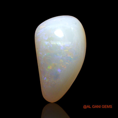 Natural Fire Opal Gemstone 4.00 Cts Loose Pear Cabochon From Australia 15x9x6 mm AB-873