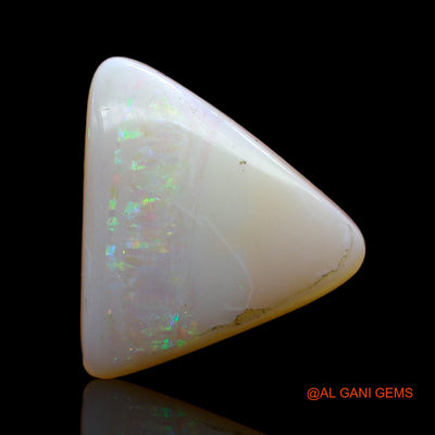 4.00 Cts Natural Australian Fire Opal Loose Gemstone Trillion Cabochon 12x11x2 mm AB-874