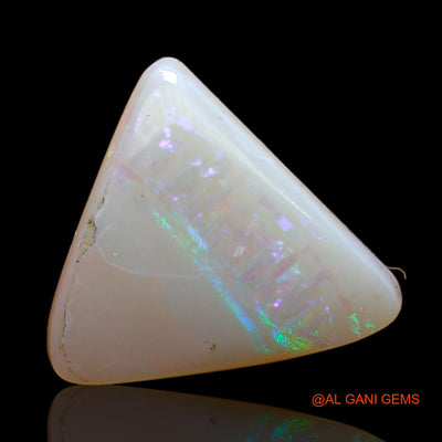 4.00 Cts Natural Australian Fire Opal Loose Gemstone Trillion Cabochon 12x11x2 mm AB-874