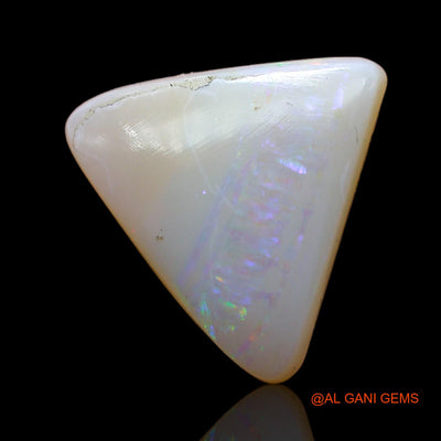 4.00 Cts Natural Australian Fire Opal Loose Gemstone Trillion Cabochon 12x11x2 mm AB-874
