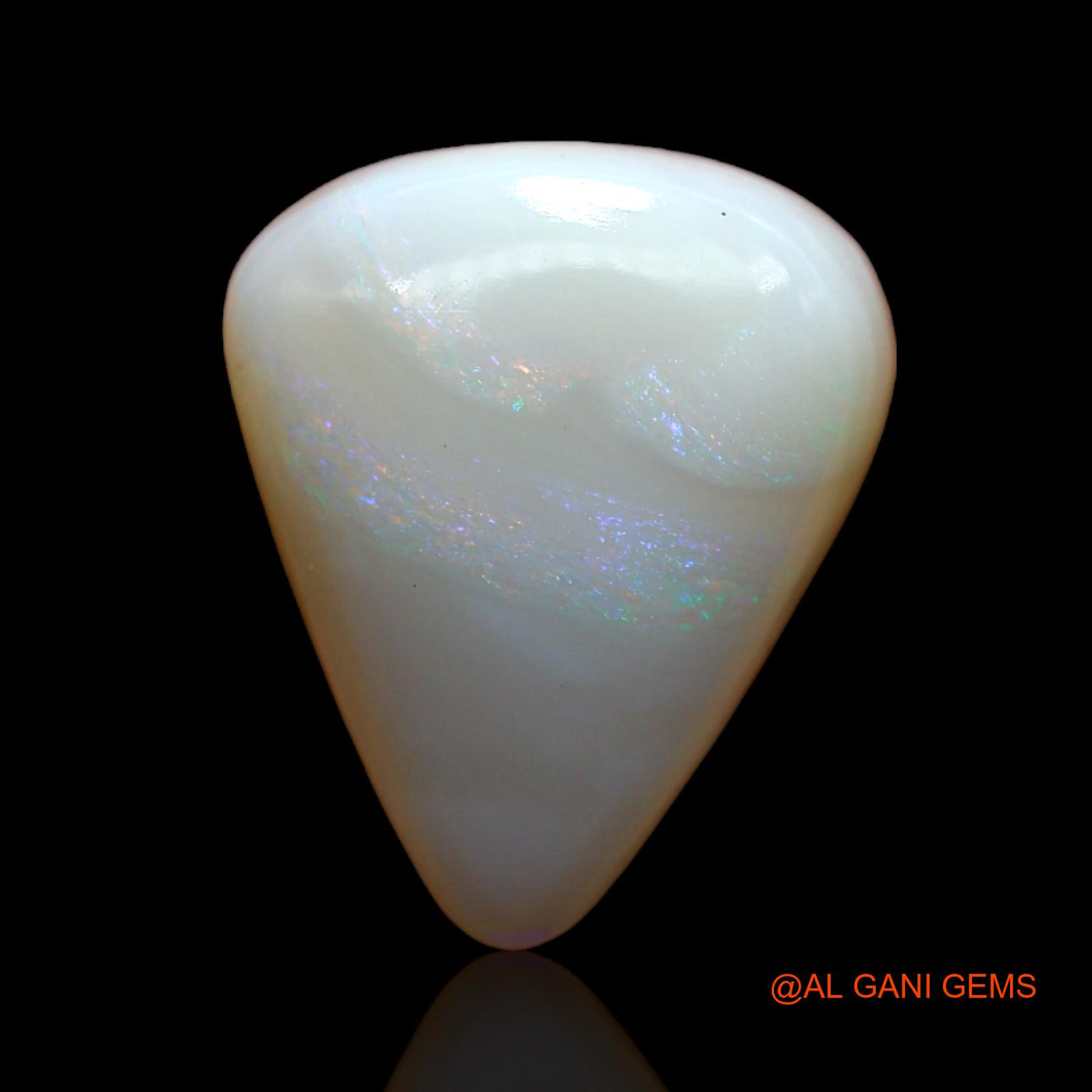 5.00 Cts Natural Australian Fire Opal Pear Cabochon Loose Gemstone For Jewelry 14x11x5 mm AB-875
