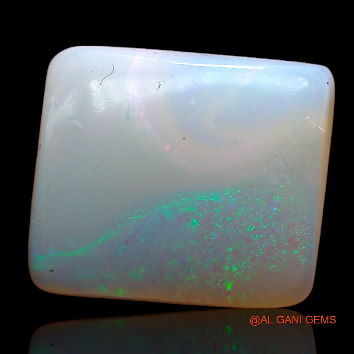 3.00 Cts Natural Australian Fire Opal Loose Gemstone Square Cabochon 12x10x3 mm AB-876