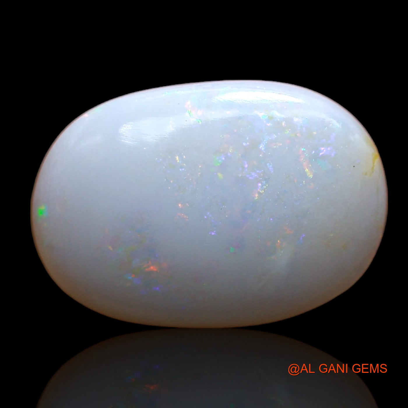 Natural Untreated Fire Opal Loose Gemstone Oval Cabochon From Australia 3.00 Cts 14x10x3 mm AB-877