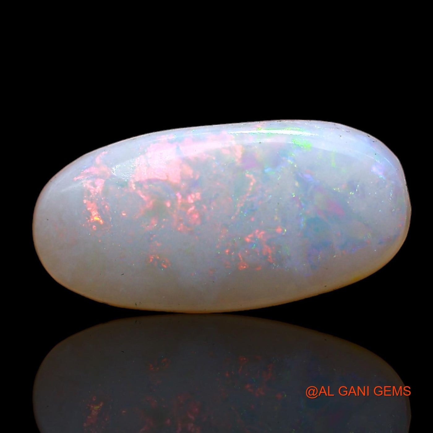3.00 Cts Natural Australian Fire Opal Loose Gemstone Oval Cabochon 16x7x3 mm AB-878