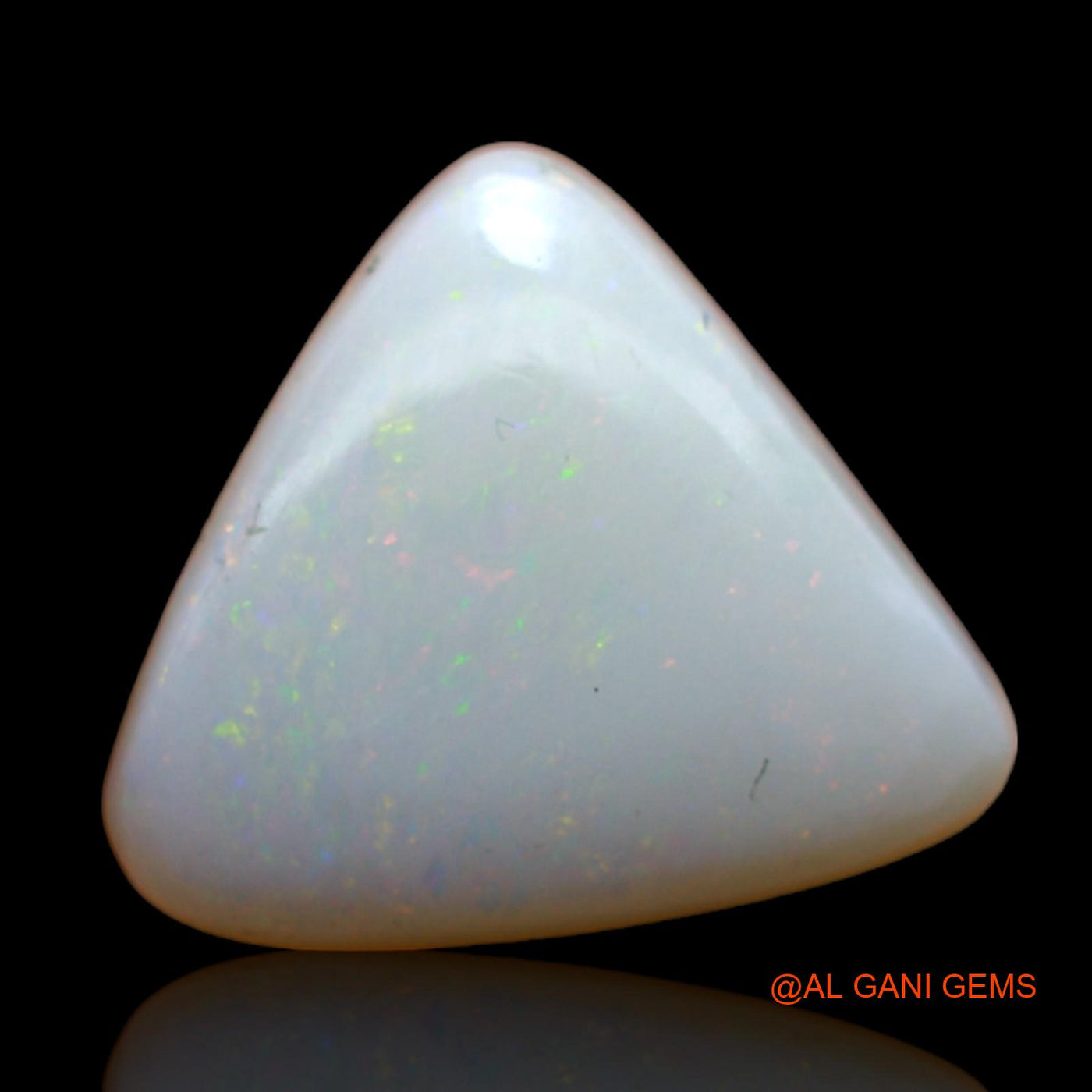 2.00 Cts Natural Australian Fire Opal Loose Gemstone Trillion Cabochon 11x11x3 mm AB-879