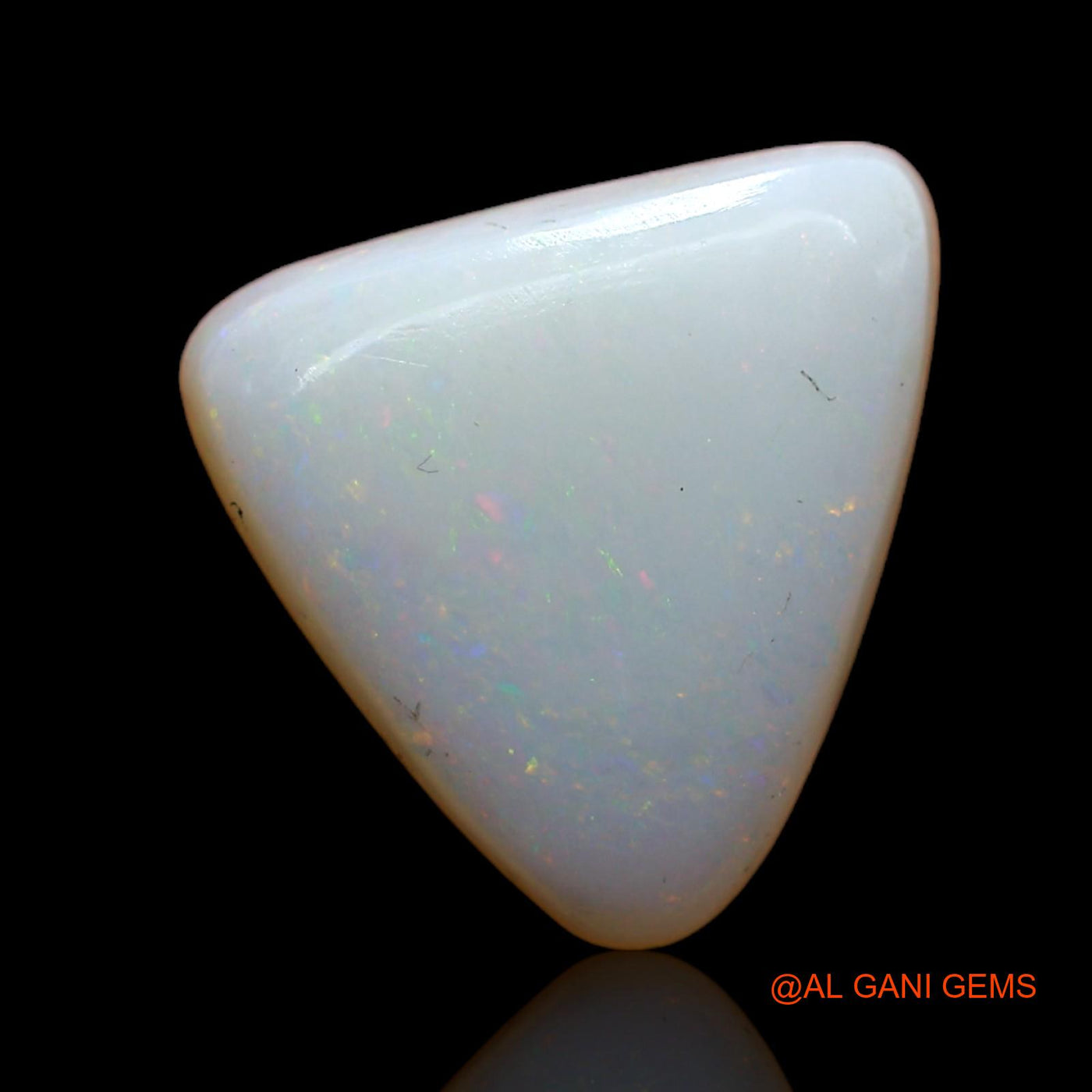 2.00 Cts Natural Australian Fire Opal Loose Gemstone Trillion Cabochon 11x11x3 mm AB-879