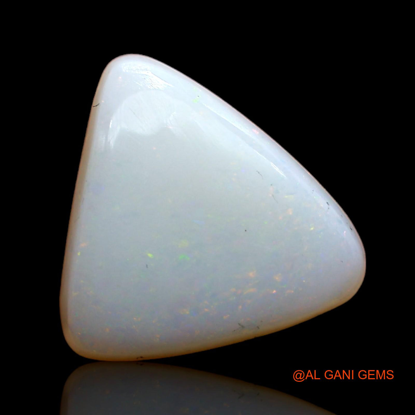 2.00 Cts Natural Australian Fire Opal Loose Gemstone Trillion Cabochon 11x11x3 mm AB-879