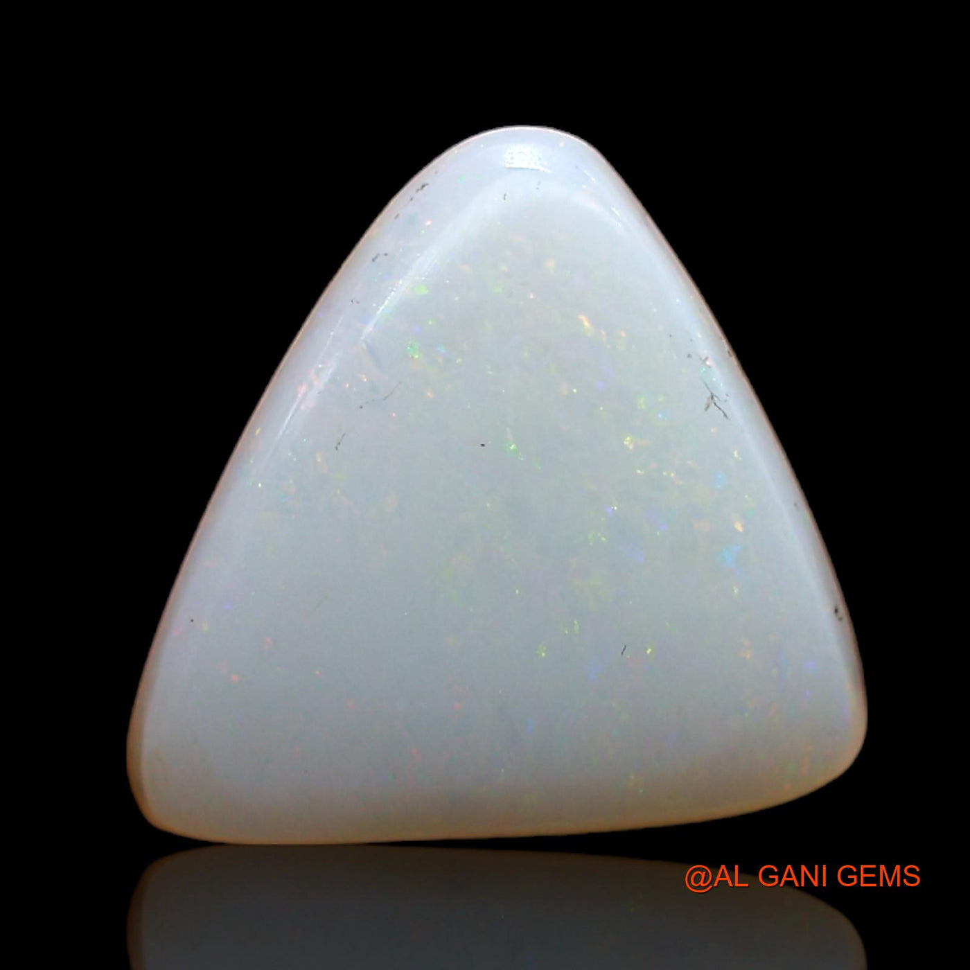 2.00 Cts Natural Australian Fire Opal Loose Gemstone Trillion Cabochon 11x11x3 mm AB-879